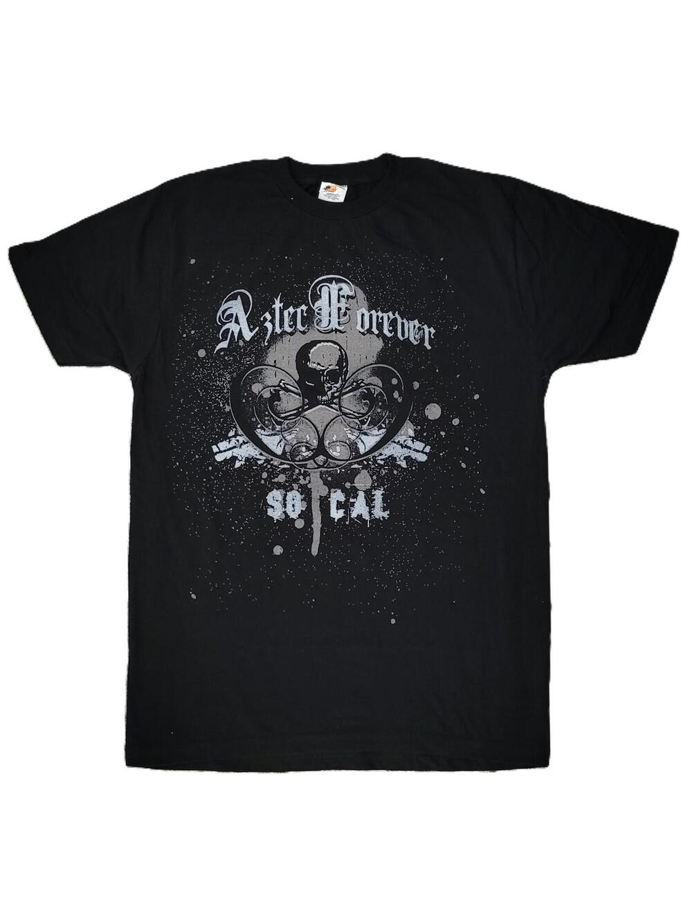 Aztec Forever So Cal Skull Graphic T-Shirt Men's Large Black Skate Streetwear